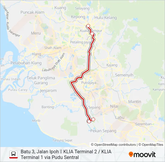 STARSTL Bus Line Map