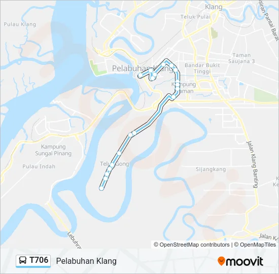 T706 Bus Line Map