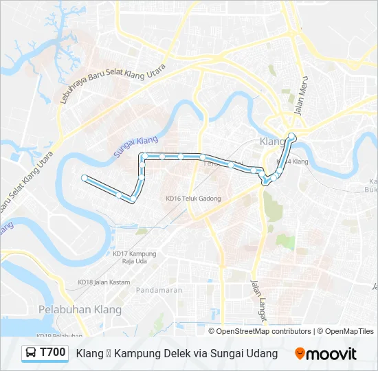 T700 Bus Line Map