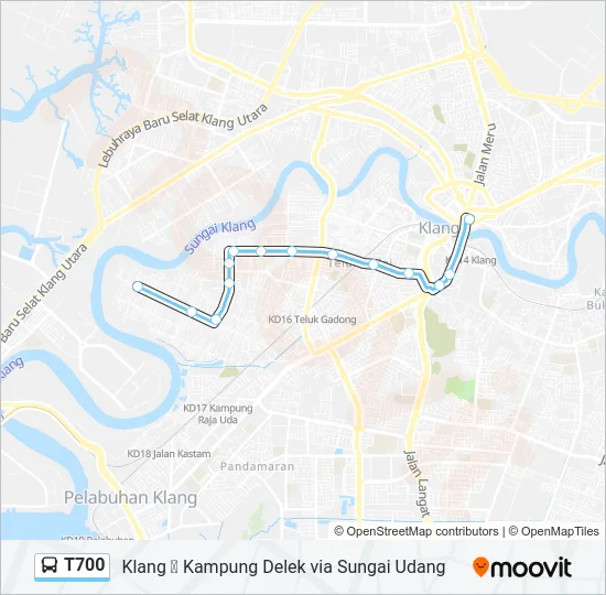 T700 Bus Line Map
