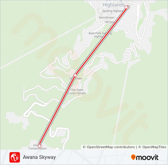 AWANA cable car Line Map