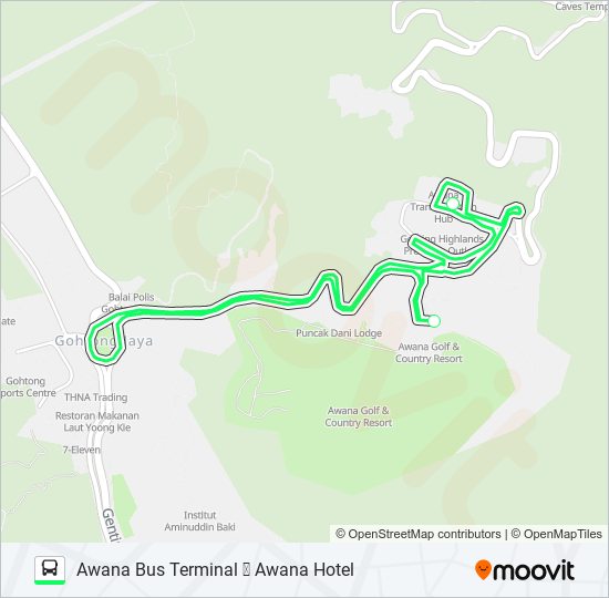 GPOAH bus Line Map