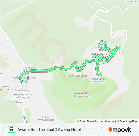 GPOAH Bus Line Map