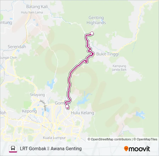 GOMBAK Bus Line Map