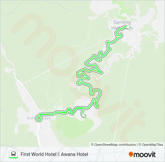 MIDNIGHT Bus Line Map