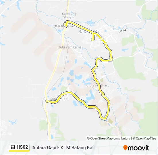HS02 Bus Line Map