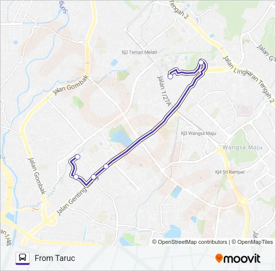 TARUCGK Bus Line Map