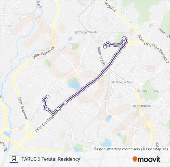 TARUCTR Bus Line Map