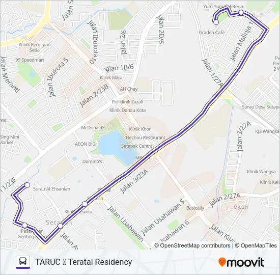 TARUCTR Bus Line Map
