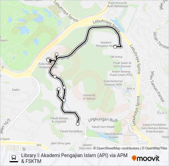 Peta Laluan bas ���� ROUTE A