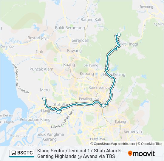 BSGTG bus Line Map