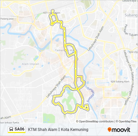 SA06 bus Line Map