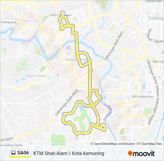 SA06 Bus Line Map