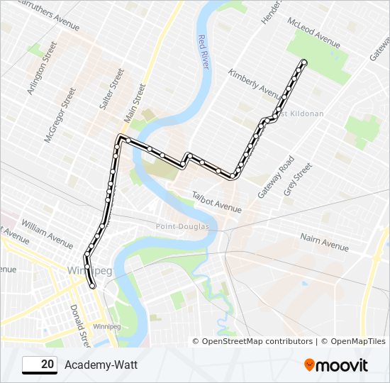 20 Route Schedules, Stops & Maps Downtown (Updated)