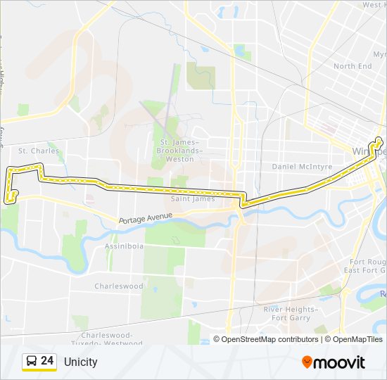 24 bus Line Map