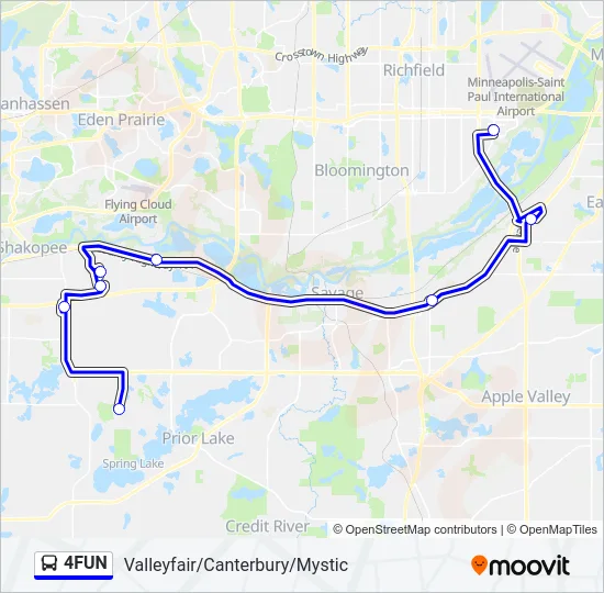 4FUN Bus Line Map