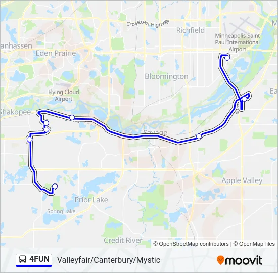 4FUN Bus Line Map