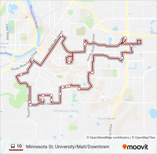 10 Bus Line Map