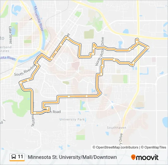 11 Bus Line Map