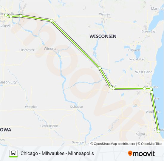 FLIXBUS 2548 Bus Line Map