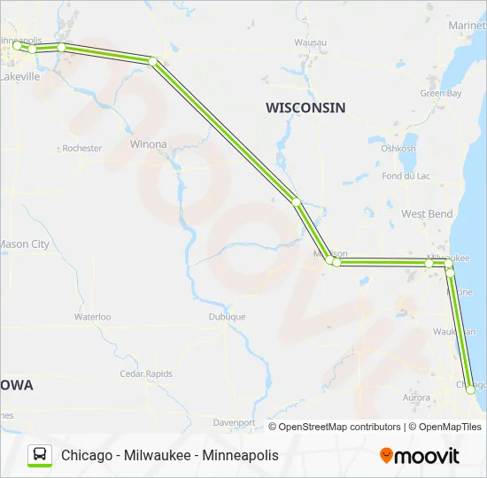 FLIXBUS 2548 Bus Line Map