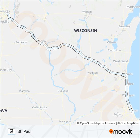 BOREALIS Train Line Map