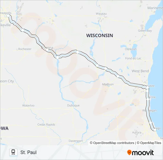 BOREALIS Train Line Map