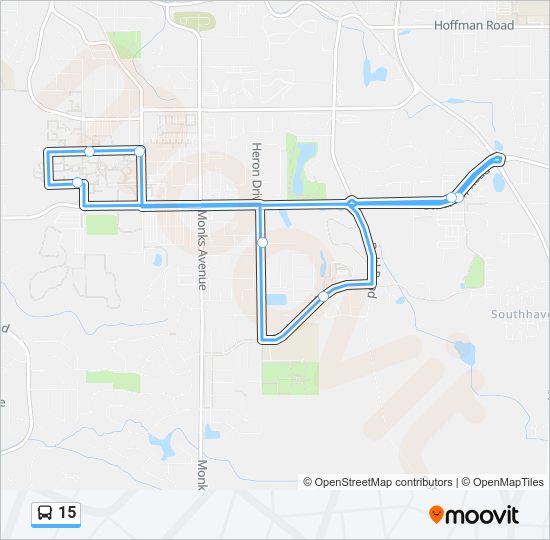 Mapa de 15 de autobús