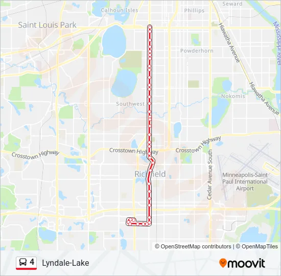 4 Bus Line Map
