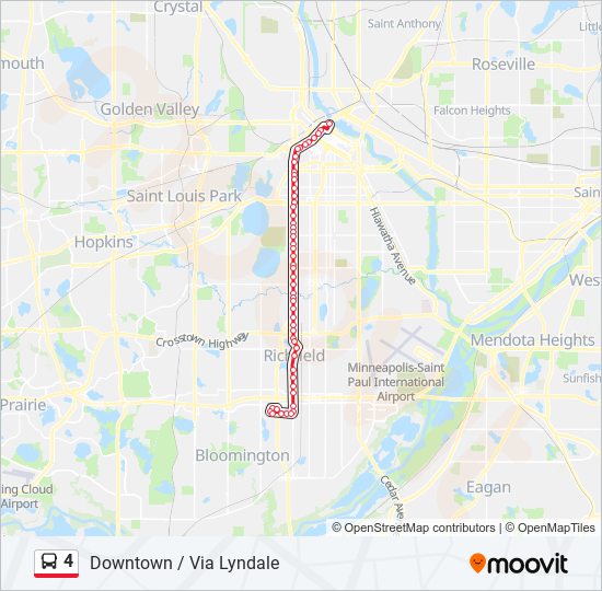 4 bus Line Map