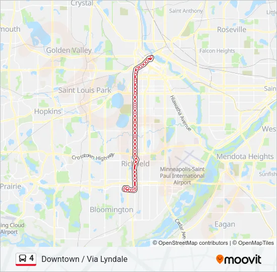 4 Bus Line Map