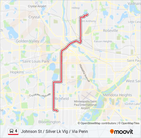 4 bus Line Map