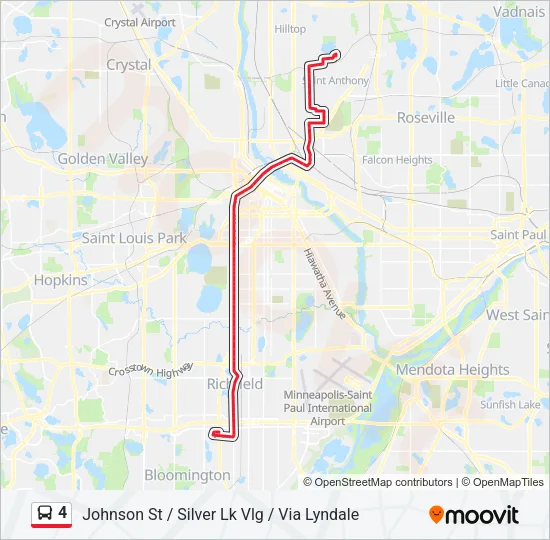 4 Bus Line Map