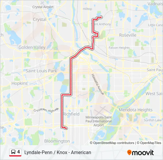 4 Bus Line Map