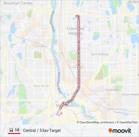 10 bus Line Map