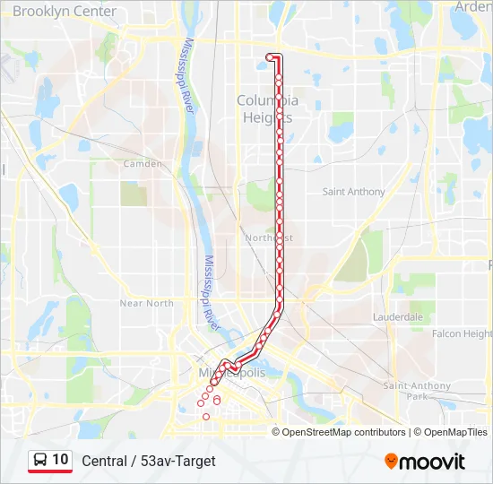 10 Bus Line Map