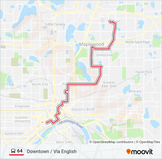 64 Bus Line Map