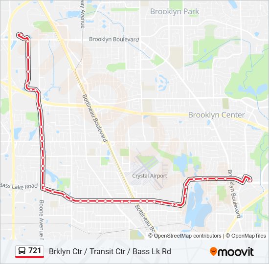 Mapa de 721 de autobús