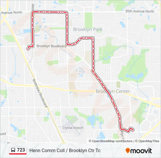 723 Bus Line Map