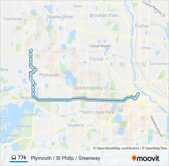 776 Bus Line Map