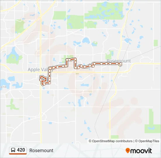 420 Bus Line Map