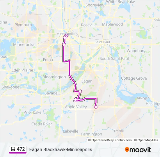 472 Bus Line Map