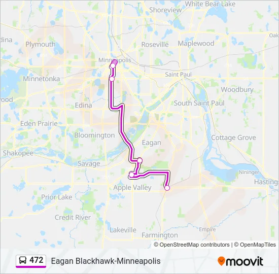 472 Bus Line Map