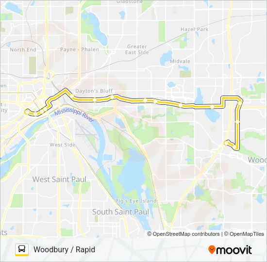 METRO GOLD LINE Bus Line Map