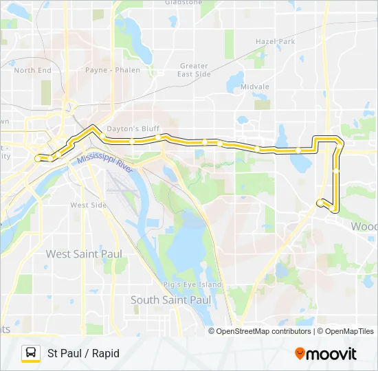 METRO GOLD LINE Bus Line Map