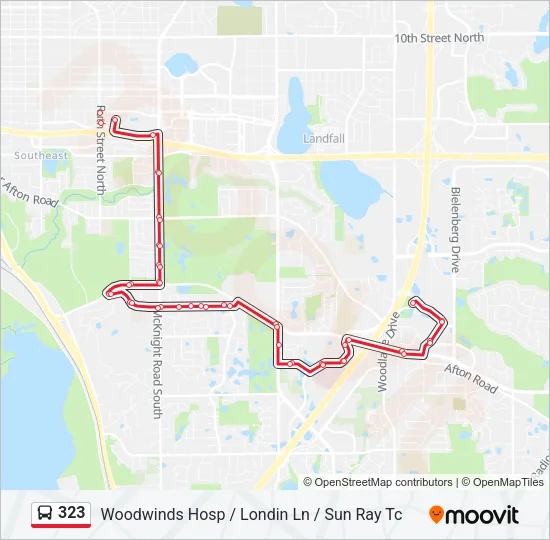 323 Bus Line Map