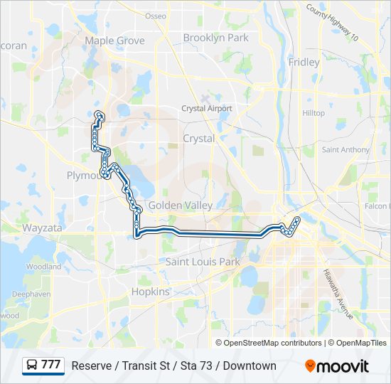 777 Bus Line Map