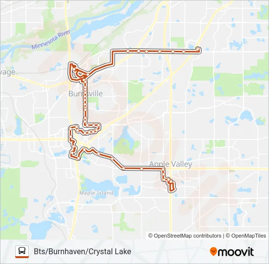 ORANGE LINK Bus Line Map