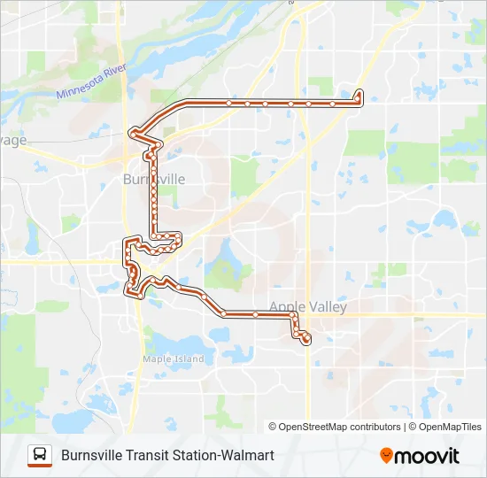 ORANGE LINK Bus Line Map