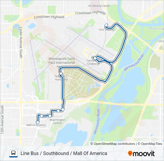 BLUE LINE BUS Bus Line Map